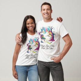 魔法のファンタジーの森のシーン Tシャツ