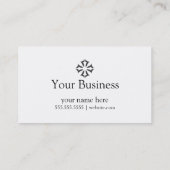 魔法のファンタジーの花柄 名刺 (裏面)