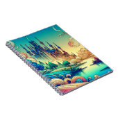 魔法のファンタジーキャッスルシーンノート ノートブック (右側)