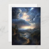 魔法のファンタジーコズミック風景はがき ポストカード (正面/裏面)