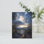 魔法のファンタジーコズミック風景はがき ポストカード (スタンド正面)