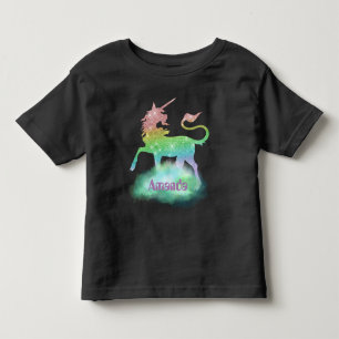 魔法のファンタジーユニコーン幼児のフード付きスウェットシャツ トドラーTシャツ