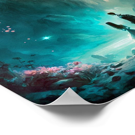 魔法のファンタジーランドスケープアートポスター ポスター (角)