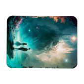 魔法のファンタジーランドスケープアートマグネット マグネット (横)