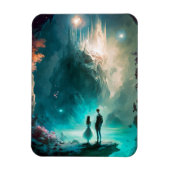 魔法のファンタジーランドスケープアートマグネット マグネット (縦)