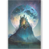 魔法のファンタジー城のシール シール (正面)