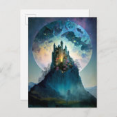 魔法のファンタジー城はがき ポストカード (正面/裏面)