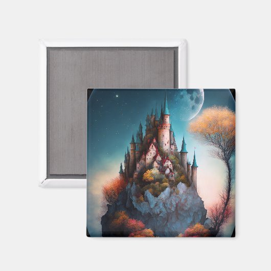 魔法のファンタジー城磁石 マグネット (正面/裏面)