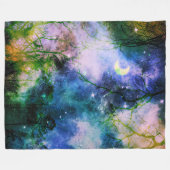 魔法のファンタジー林 フリースブランケット (正面(横))