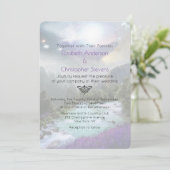 魔法のファンタジー風光明媚な風景の結婚式の招待 招待状 (スタンド正面)