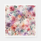 魔法のフェアリーコアフローラ水の色の誕生日パーティー スタンダードランチョンナプキン (正面)