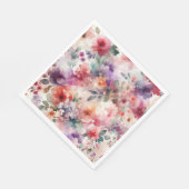 魔法のフェアリーコアフローラ水の色の誕生日パーティー スタンダードランチョンナプキン (角)