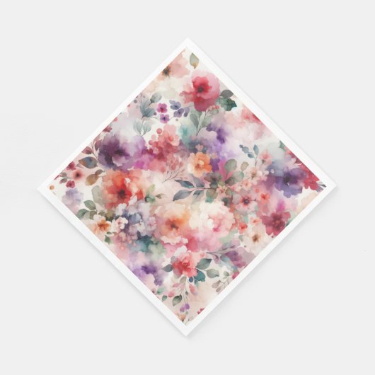 魔法のフェアリーコアフローラ水の色の誕生日パーティー スタンダードランチョンナプキン (角)