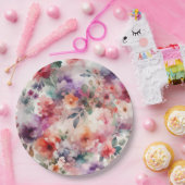 魔法のフェアリーコアフローラ水の色の誕生日パーティー ペーパープレート (パーティー)