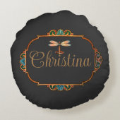 魔法のフェアリーテイルファンタジー オーダーメイド ラウンドクッション (裏面)