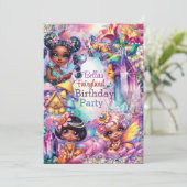 魔法のフェアリーランドの誕生日パーティー 招待状 (スタンド正面)