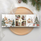 魔法のフェスティバルウィンタービレッジ4写真クリスマス 三つ折りクリスマスカード