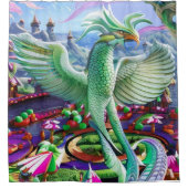 魔法のフェニックス シャワーカーテン (正面)