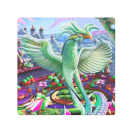 魔法のフェニックス メタルプリント