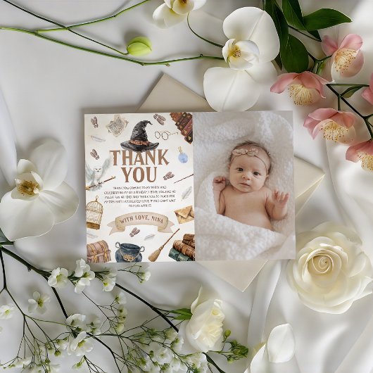 魔法のフォト感謝カード 招待状