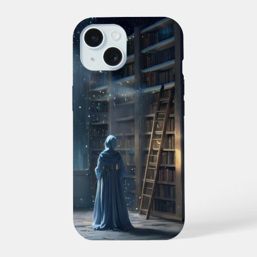 魔法のフクロウのアーカイブ フォンケース iPhone 15ケース (裏面)
