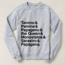 魔法のフルートのキャラクターのワイシャツ