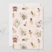 魔法のフローラフェアリー1st誕生日パーティー 招待状 (裏面)