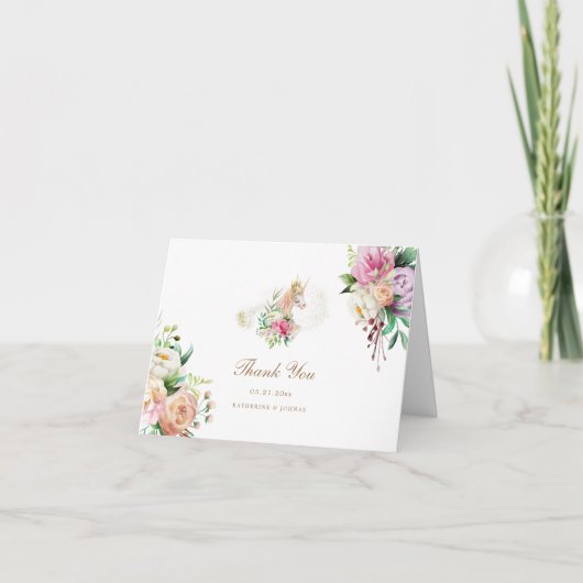 魔法のフローラユニコーンサンキューカード サンキューカード (正面)