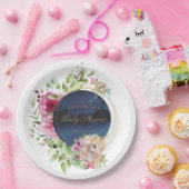 魔法のフローラユニコーン赤ちゃんシャワー ペーパープレート (パーティー)