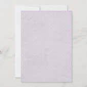 魔法のフローラ妖精プリンセスベビーシャワー 招待状 (裏面)