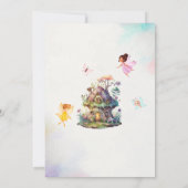 魔法のフローラ妖精プリンセス水の色ベビー翔 招待状 (裏面)