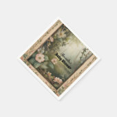 魔法のフローラ森林赤ちゃんシャワー スタンダードカクテルナプキン (角)