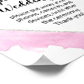 魔法のフローラ結婚のプラグが抜けた歓迎サイン ポスター (角)