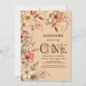 魔法のフローラ1st誕生日パーティー 招待状 (正面)