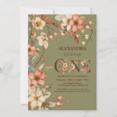 魔法のフローラ1st誕生日パーティー 招待状 (正面)