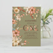 魔法のフローラ1st誕生日パーティー 招待状 (スタンド正面)