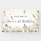 魔法のフローラ |誕生日へようこそ 横断幕 (横)