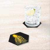 魔法のブライダルヴェイルスパークリイエローキノコ ペーパーコースター (インサイチュ)