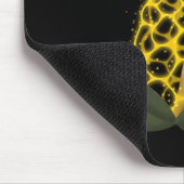 魔法のブライダルヴェイルスパークリイエローキノコ マウスパッド (コーナー)