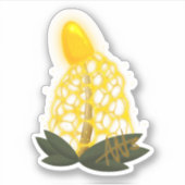 魔法のブライダルヴェイルスパークリイエローマッシュルームカット シール (正面)