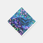 魔法のブルーバタフライ スタンダードカクテルナプキン (角)