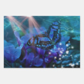 魔法のブルーバタフライ ラッピングペーパーシート (正面2)