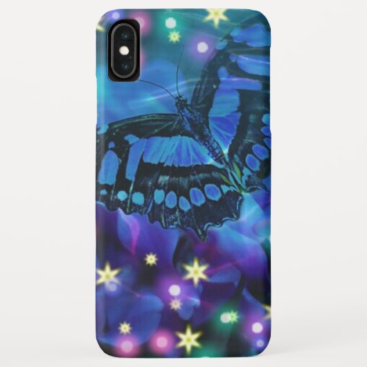 魔法のブルーバタフライ Case-Mate iPhoneケース (裏面)