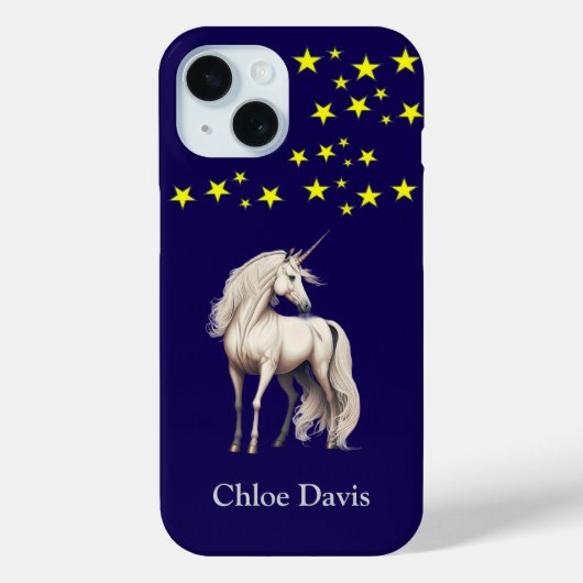 魔法のブルーユニコーン Case-Mate iPhoneケース (裏面)