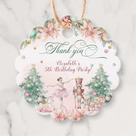 魔法のブロスナッククラッカーガール誕生日フローラ フェイバータグ (正面)