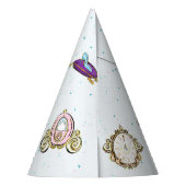 魔法のプリンセスおとぎ話の誕生日パーティハット パーティーハット (裏面)