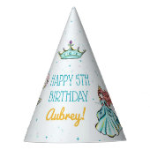 魔法のプリンセスおとぎ話の誕生日パーティハット パーティーハット (正面)