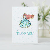 魔法のプリンセスおとぎ話パーティーサンキューカード サンキューカード (スタンド正面)