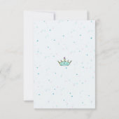 魔法のプリンセスおとぎ話パーティーサンキューカード サンキューカード (裏面)