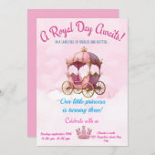 魔法のプリンセスパーティー招待状 招待状 (正面/裏面)